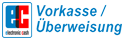Zahlungsmethode Vorkasse